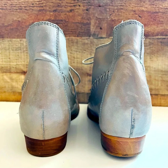 Anthropologie Latigo Mist Gray Astro Leather Bootie - Picture 5 of 10
